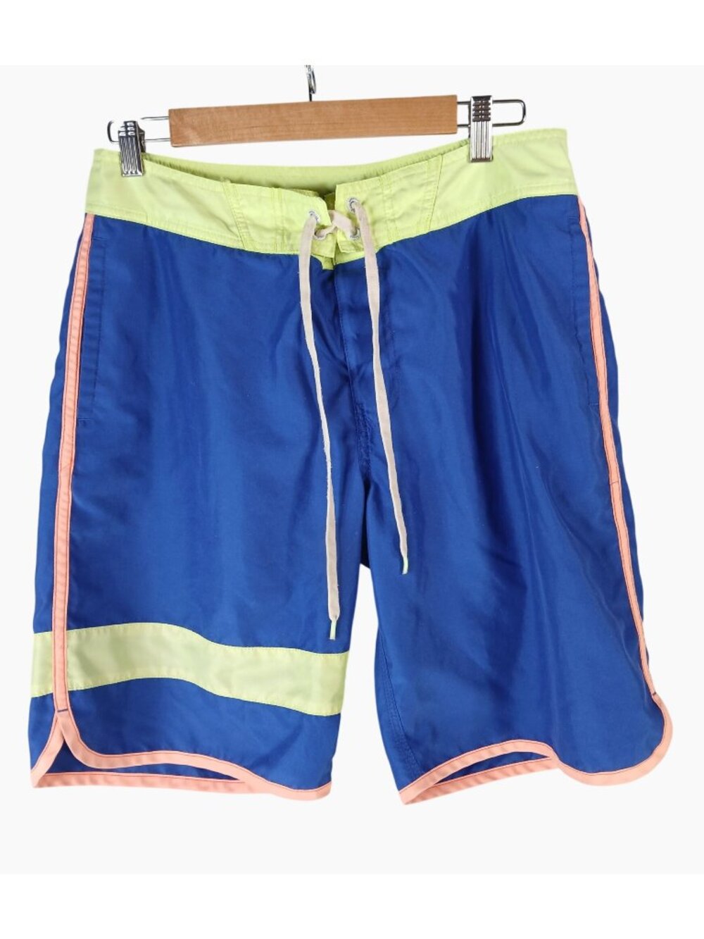 American Eagle Outfitters AEO Mens Blue Swim Trunks Size M Board Shorts Retro